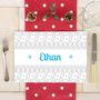 Personalised Christmas Scandi Colouring Placemat, thumbnail 4 of 5