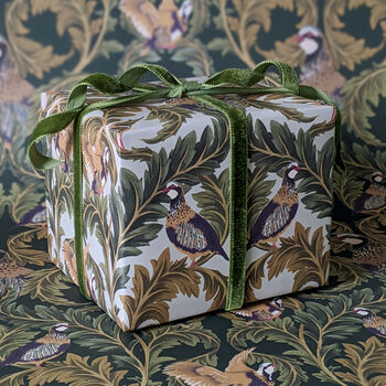 Christmas Partridge Wrapping Paper Set, 9 of 12