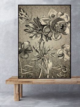 Antique Floral Vanilla Fly Poster 70 X 100, 2 of 3