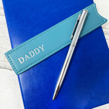 Personalised Vegan Leather Pen Pouch, 5 of 8
