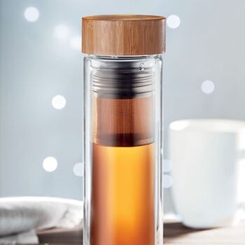 Insulated Bamboo Vacuum Flask, 2 of 11