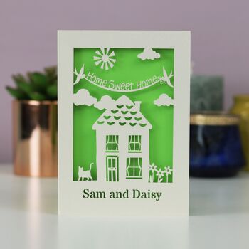 Personalised New Home Laser Cut Card, 4 of 4