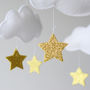 Personalised Cloud Star And Moon Baby Mobile, thumbnail 6 of 9