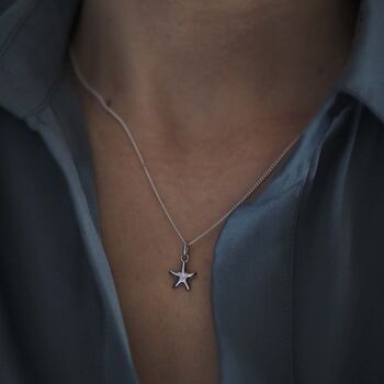 Starfish Necklace In Silver Or Gold, 2 of 6