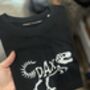 3D T Rex Embroidered Personalised Kids Organic T Shirt, thumbnail 1 of 3