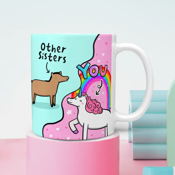 Other Sisters Unicorn Mug, 3 of 5