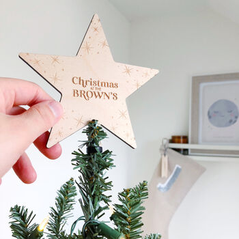 Personalised Family Christmas Tree Topper, 3 of 6