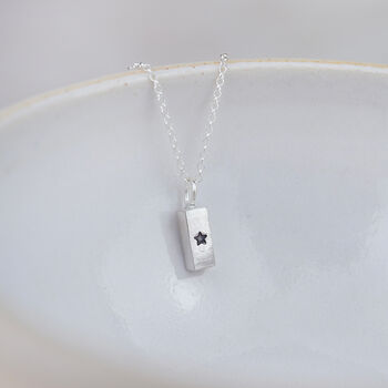 Sterling Silver Small Ingot Pendant, 4 of 5