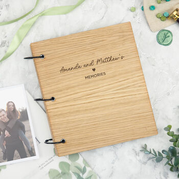 Personalised Couples Memory Book Photo Album, 9 of 10