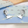 Sterling Silver Sunny Weather Stud Earrings, thumbnail 3 of 4