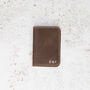 Personalised Slim Leather Card Holder Wallet, thumbnail 4 of 6