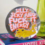 Silly, Sexy, Fuck It Energy Frog Disc Mirror, thumbnail 1 of 2