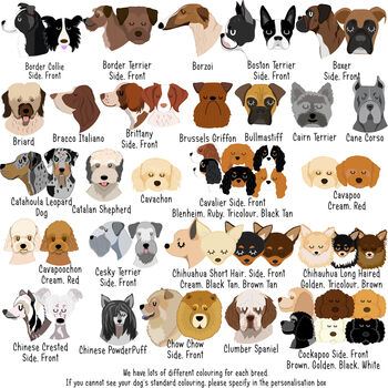 Personalised Marble Dog Breed ID Name Tag, 5 of 12