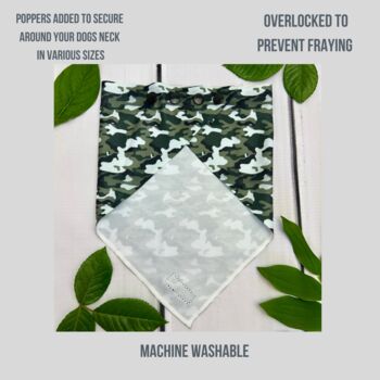 Camouflage Dog Bandana, 3 of 6