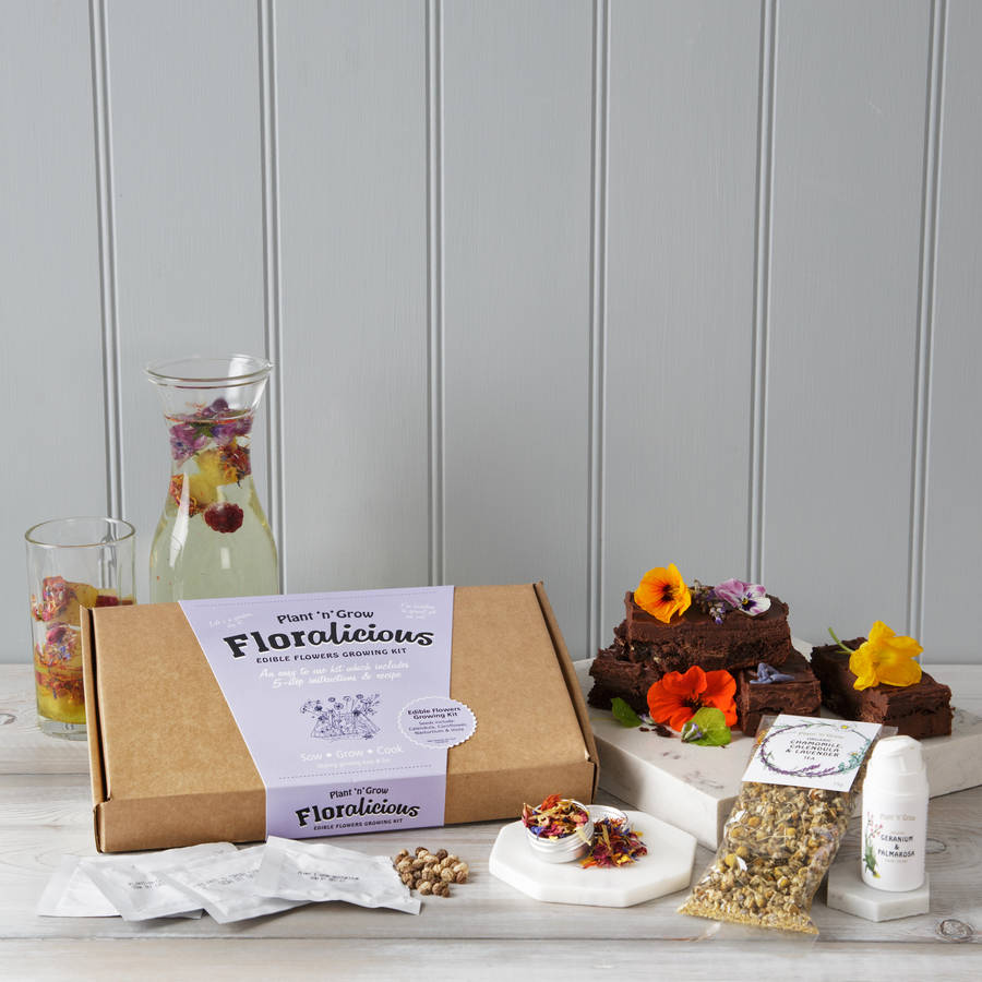 Edible Flower Gift Box By Plant and Grow