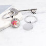 Personalised Flower Glass Dome Keyring, thumbnail 3 of 8
