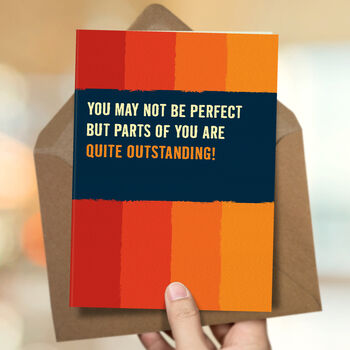 ‘Outstanding’ Funny Romantic Love Card, 3 of 4