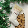 Personalised Christmas Stocking Nutcracker Design Gold, thumbnail 3 of 3