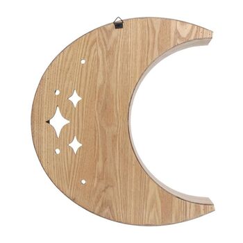 Wooden Crescent Moon Wall Shelf, 2 of 3