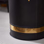 Black And Brass Effect Fireplace Set, thumbnail 6 of 7