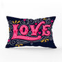 Multicoloured Abstract Shapes Cushion, Eclectic Artistic Pattern Design, thumbnail 5 of 10