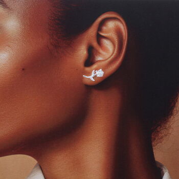 Birth Month Flower Earring Studs, 12 of 12