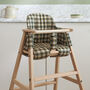 Beechwood Adjustable High Chair And Green Check Cover, thumbnail 1 of 8