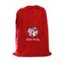 Personalised Santa Gift Sack With Stocking Design, thumbnail 2 of 6