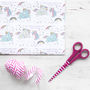 Personalised Magical Unicorn Christmas Wrapping Paper, thumbnail 3 of 3
