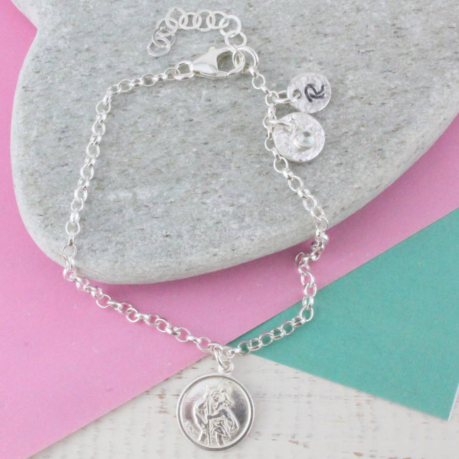St Christopher Bracelet Large Saint Christopher Medal Best