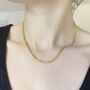 Yellow Gold Figaro Chain Necklace, thumbnail 4 of 6