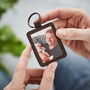 Personalised Leather Keyring With Metal Photo Insert, thumbnail 3 of 9