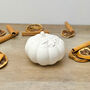 White Pumpkin Decorative Bowl Autumn Home Decor Gift, thumbnail 9 of 10