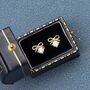 Gift Bag Bridesmaid Thank You Crystal Heart Bow Earrings, thumbnail 2 of 9