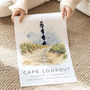 Cape Lookout Travel Print In North Carolina USA, thumbnail 3 of 7