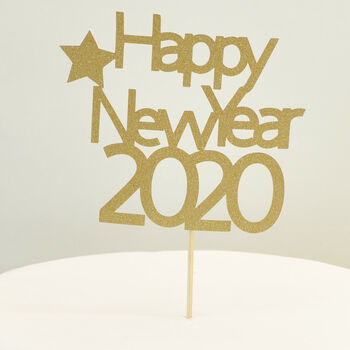 Happy New Year 2020 Star Cake Topper, 2 of 3