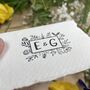Monogram Rubber Stamp – Flower Meadow, thumbnail 5 of 7