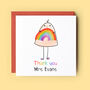Thank You Teacher Personalised Rainbow Card, thumbnail 1 of 4