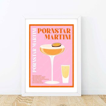 Martini Cocktail Print Set, 4 of 8