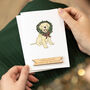 Personalised Labrador Dog Christmas Card, thumbnail 1 of 2