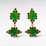 Emerald Drop Earrings, thumbnail 2 of 2