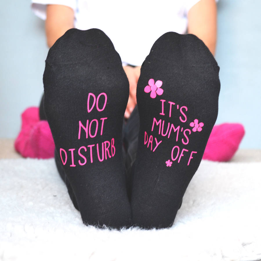 Mum's Day Off Personalised Socks By Solesmith