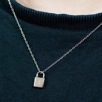 Personalised Mini Padlock Necklace, 3 of 6