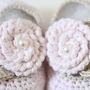 Baby Girl Shoes Headband Set With Pearl Details, thumbnail 5 of 8