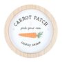 Carrot Patch Round 3D Wall Plaque, thumbnail 2 of 3
