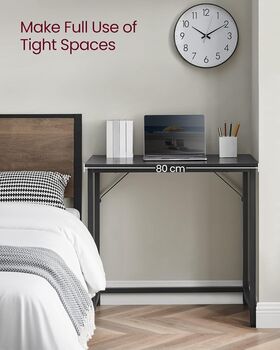 Small Computer Desk Industrial Workstation Metal Frame, 5 of 9