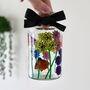 Wildflower Hand Painted Bud Vase With Black Bow, thumbnail 1 of 7