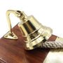 Personalised Ship Bell Rosewood Plaque Gift For Anniversary, thumbnail 3 of 9