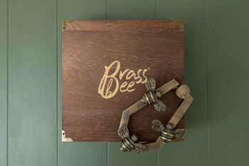 Solid Brass Bee Door Knockers Premium Size Heritage, 3 of 3
