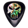 Punisher Ebony Guitar Pick In A Gift Box, thumbnail 2 of 10